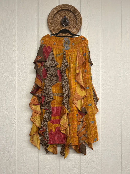 Pareo Kantha Willow Maxi Skirt 0826 087