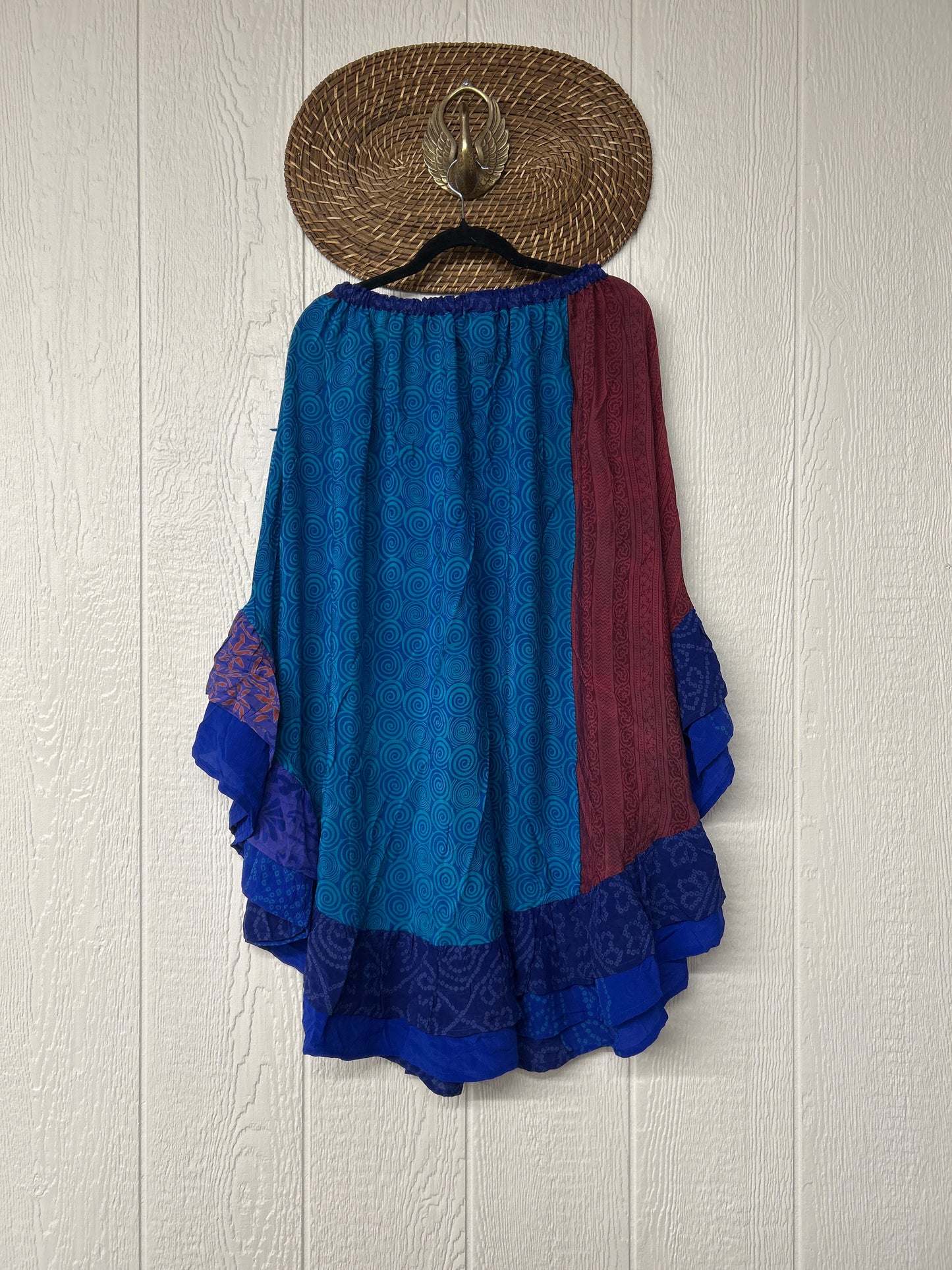 Crepe Wild Rose Skirt 1025 067