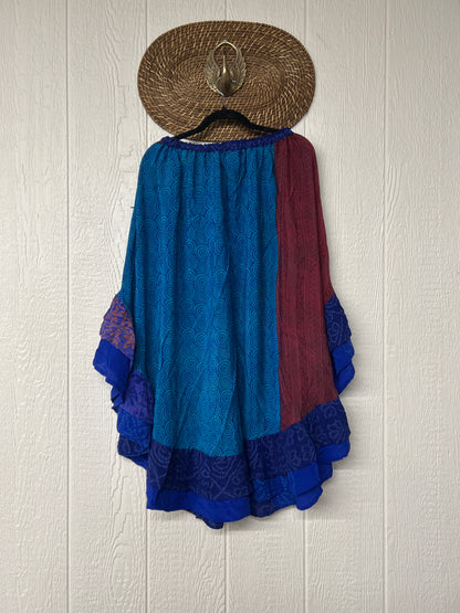 Crepe Wild Rose Skirt 1025 067