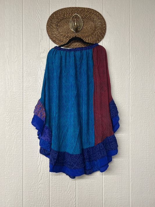 Crepe Wild Rose Skirt 1025 067