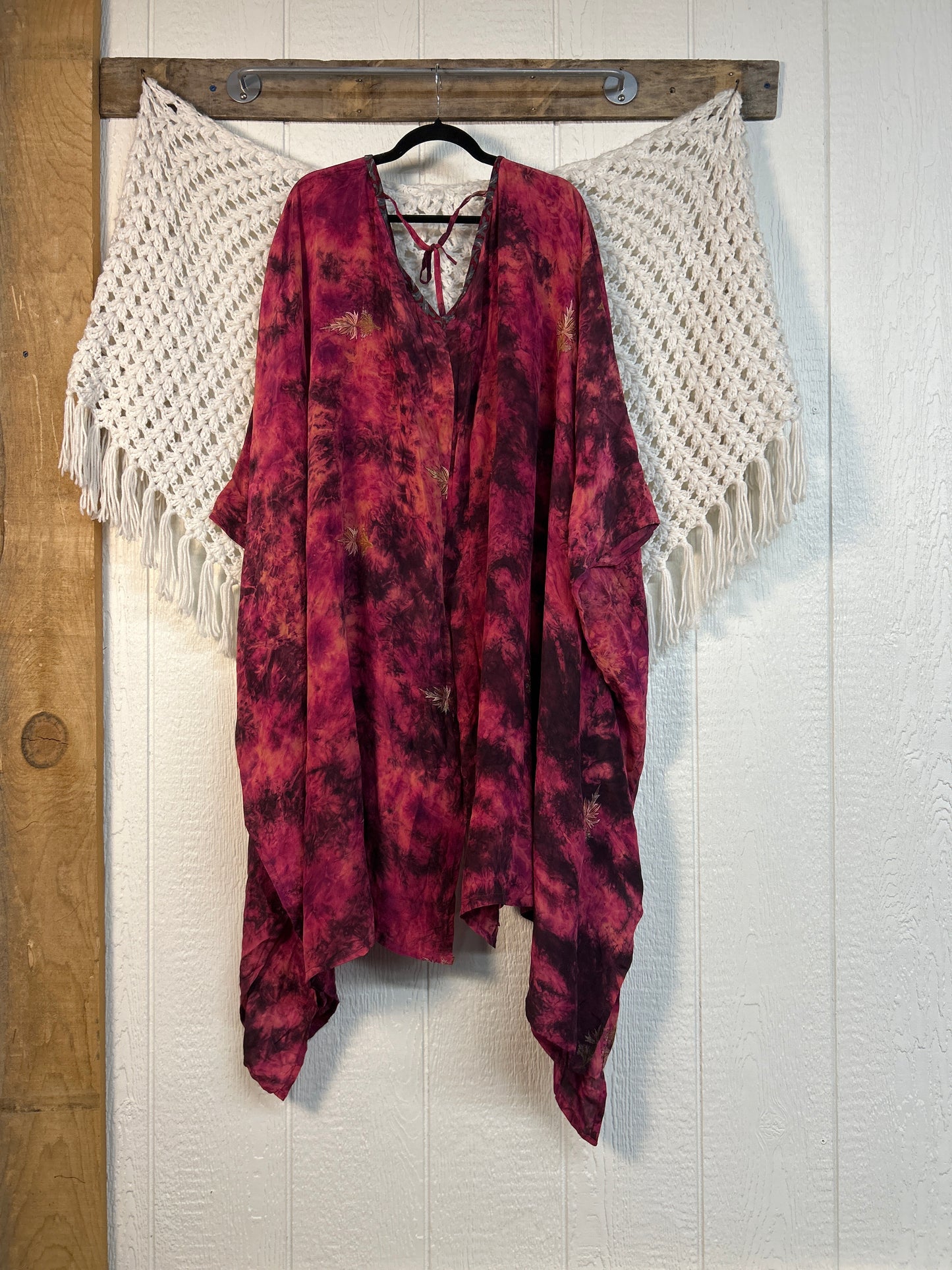 Crepe Sari Orchid Kimono 0626 229