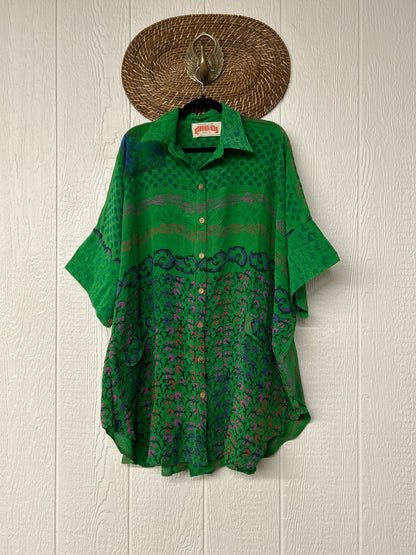 Crepe Sari Free To Be Button Down 0626 027