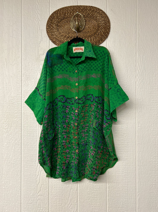 Crepe Sari Free To Be Button Down 0626 027