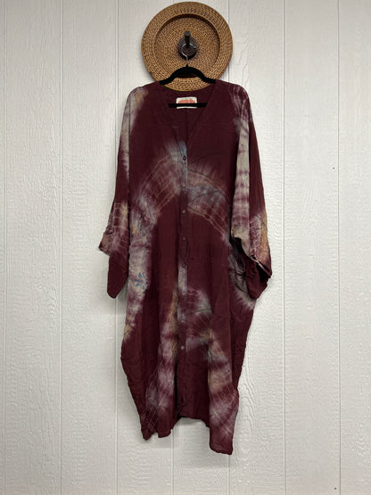 Crepe Sari Gaia Duster Dress 0826 159