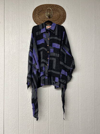 Crepe Sari Nirvana Button Down 1125 037