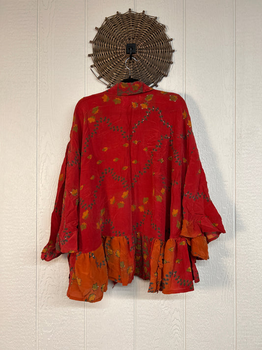 Crepe Sari Wild Rose Top 1026 044