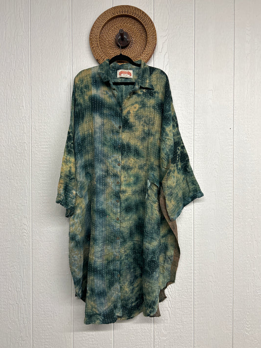 Pareo Kantha Free To Be Longsleeve Maxi 0526 046