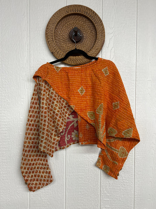 Pareo Kantha In Bloom Cropped Pullover 0326 105