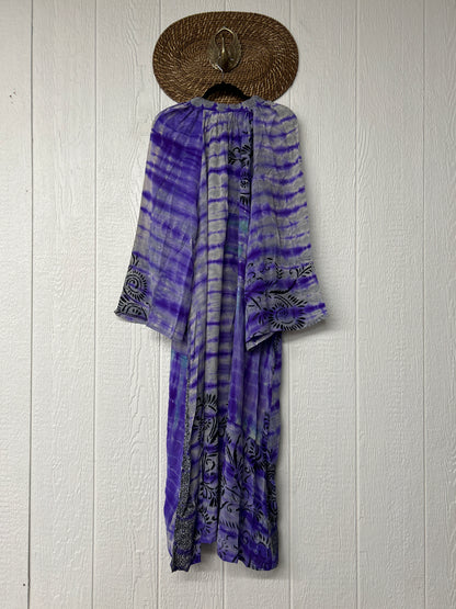Crepe Sari Woodstock Duster Dress 0726 004