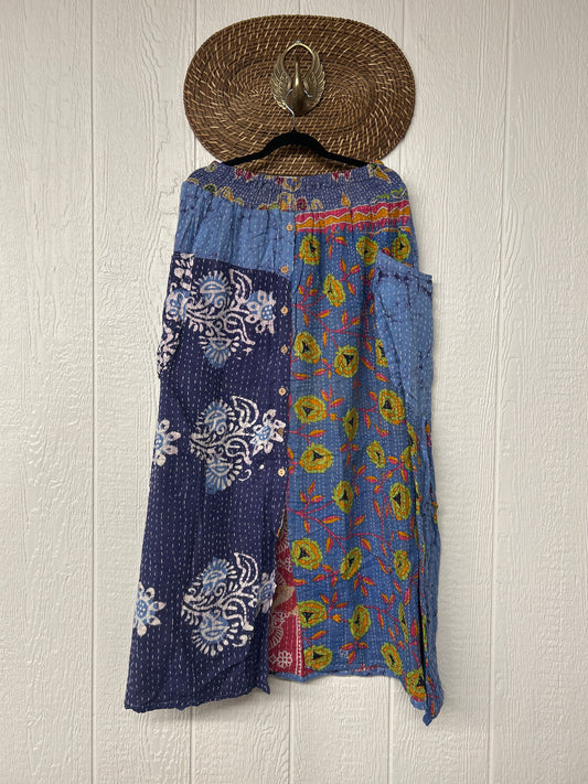 Pareo Kantha Butterfly Cargo Skirt 0426 138
