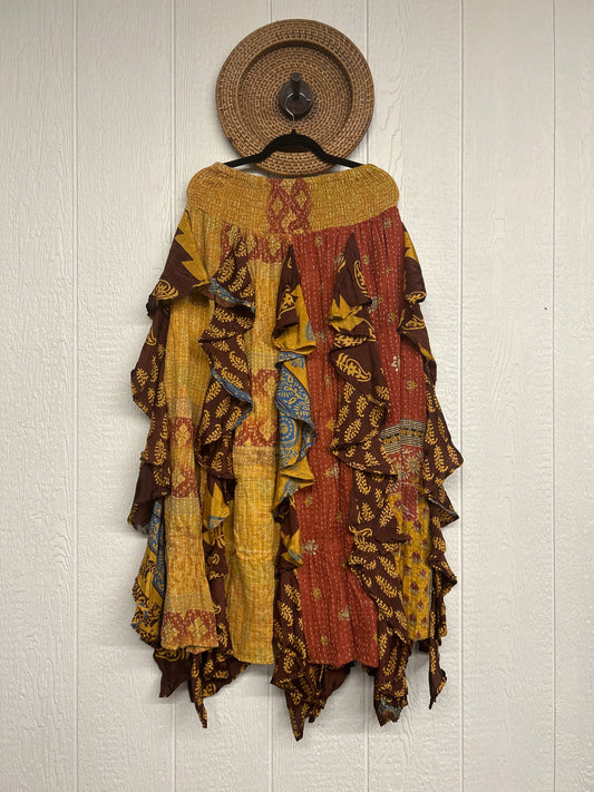 Pareo Kantha Willow Maxi Skirt 0826 231