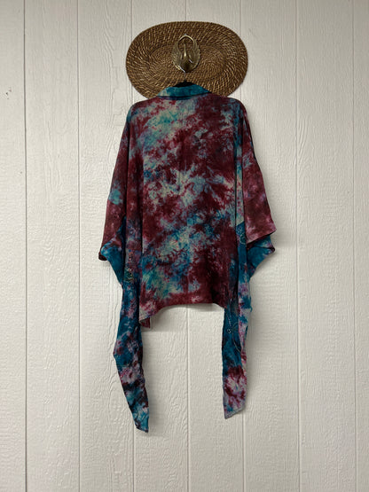 Crepe Sari Summer Nirvana Button Down 0626 148