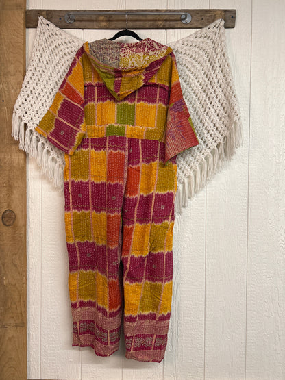 Kantha Zen Hoodie Jumpsuit 0925 188