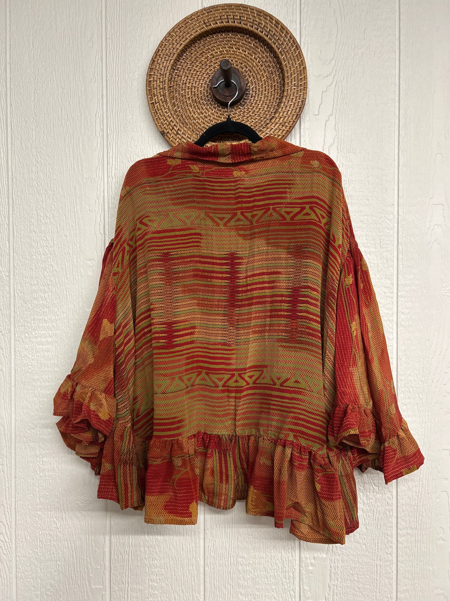 Crepe Sari Wild Rose Top 1225 015