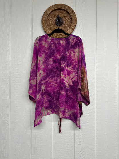 Crepe Sari Hi Lo Butterfly Top 0726 062