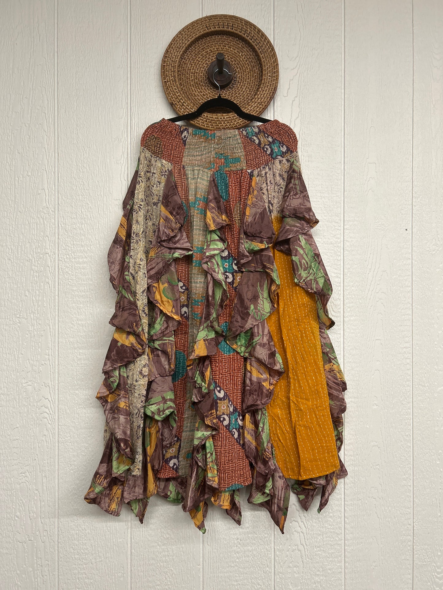 Pareo Kantha Willow Maxi Skirt 0826 002