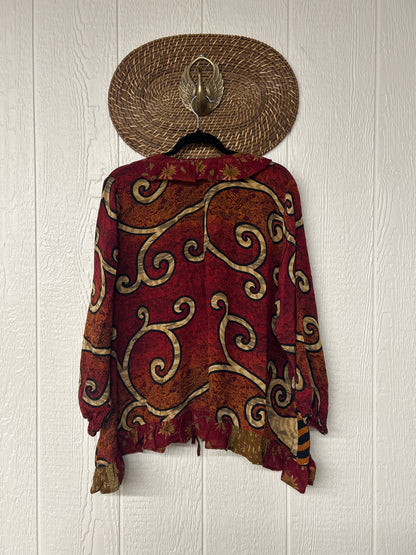 Crepe Sari Ruffle Daisy Blouse 0226 230