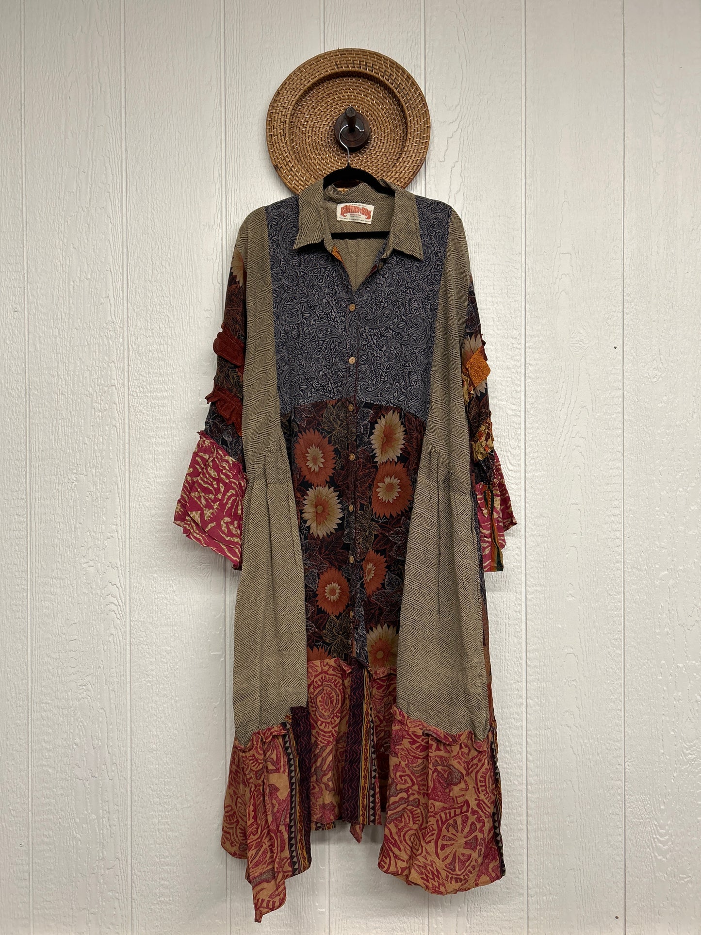 Crepe Sari Rhiannon Duster Dress 0226 142