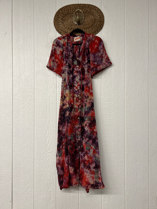 Crepe Sari Summer Woodstock Duster 0626 228
