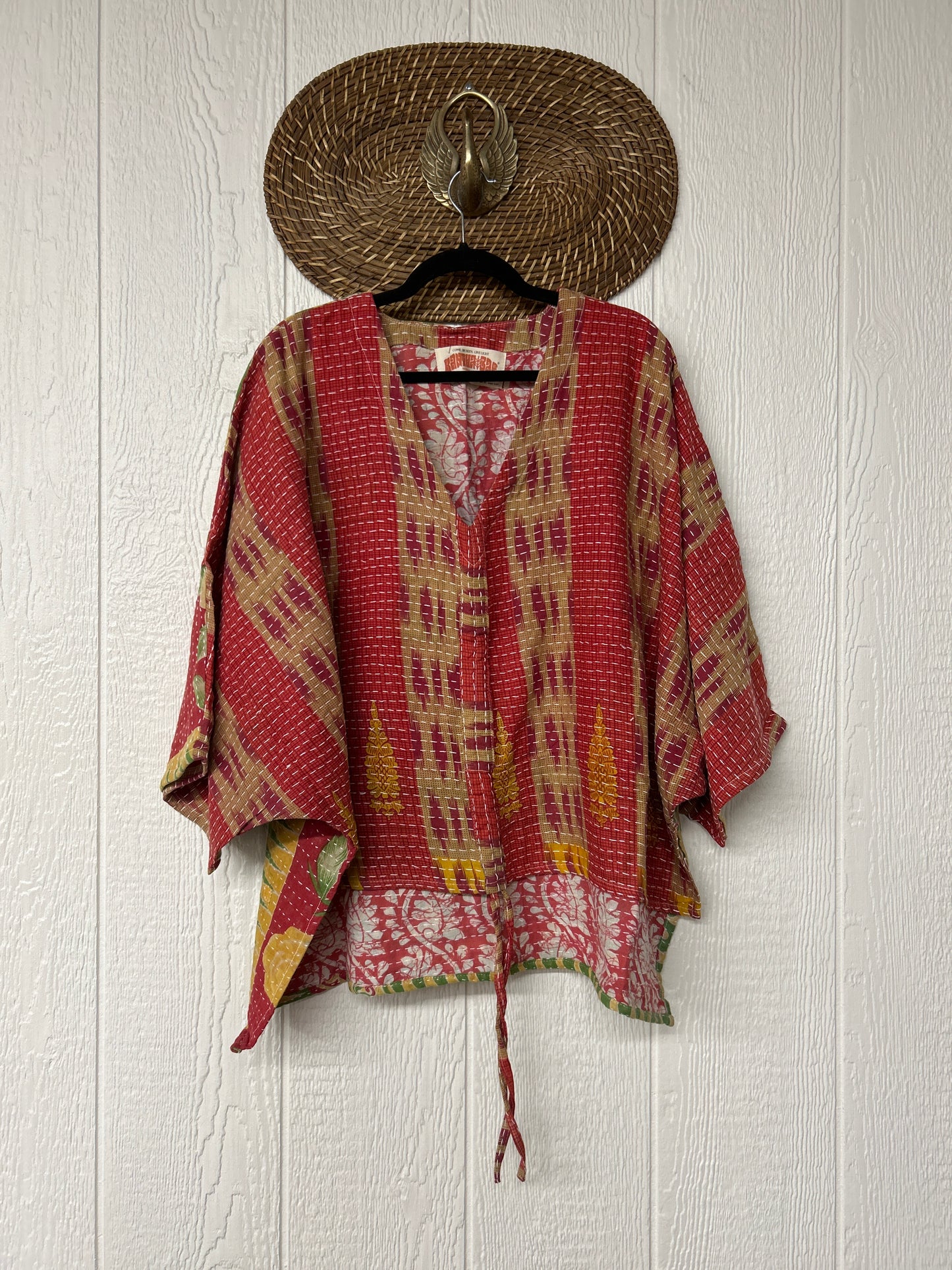Pareo Kantha Hi-Lo Butterfly Top 0626 005