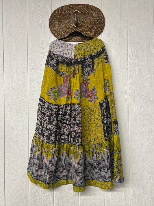 Pareo Kantha Lotus Maxi Skirt 0826 130