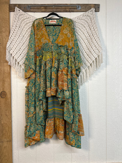 Rasgulla Sari Rhiannon Kimono 0826 057