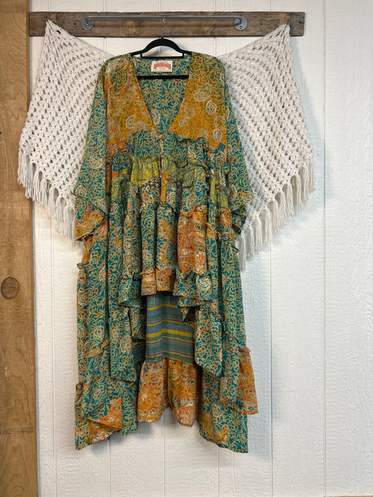Rasgulla Sari Rhiannon Kimono 0826 057