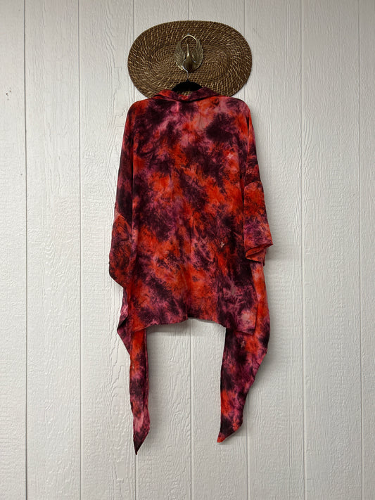 Crepe Sari Summer Nirvana Button Down 0626 094