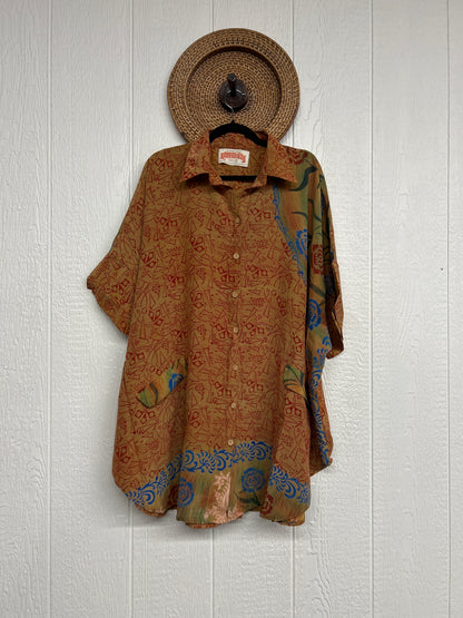 Crepe Sari Free To Be Button Down 0626 203