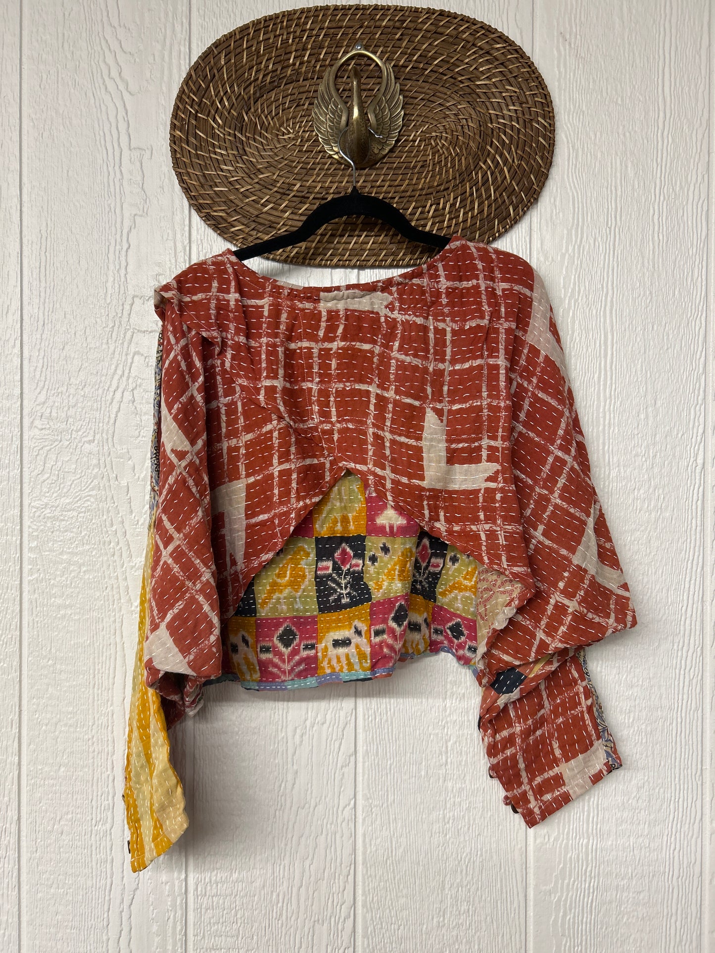 Pareo Kantha In Bloom Cropped Pullover 0326 258