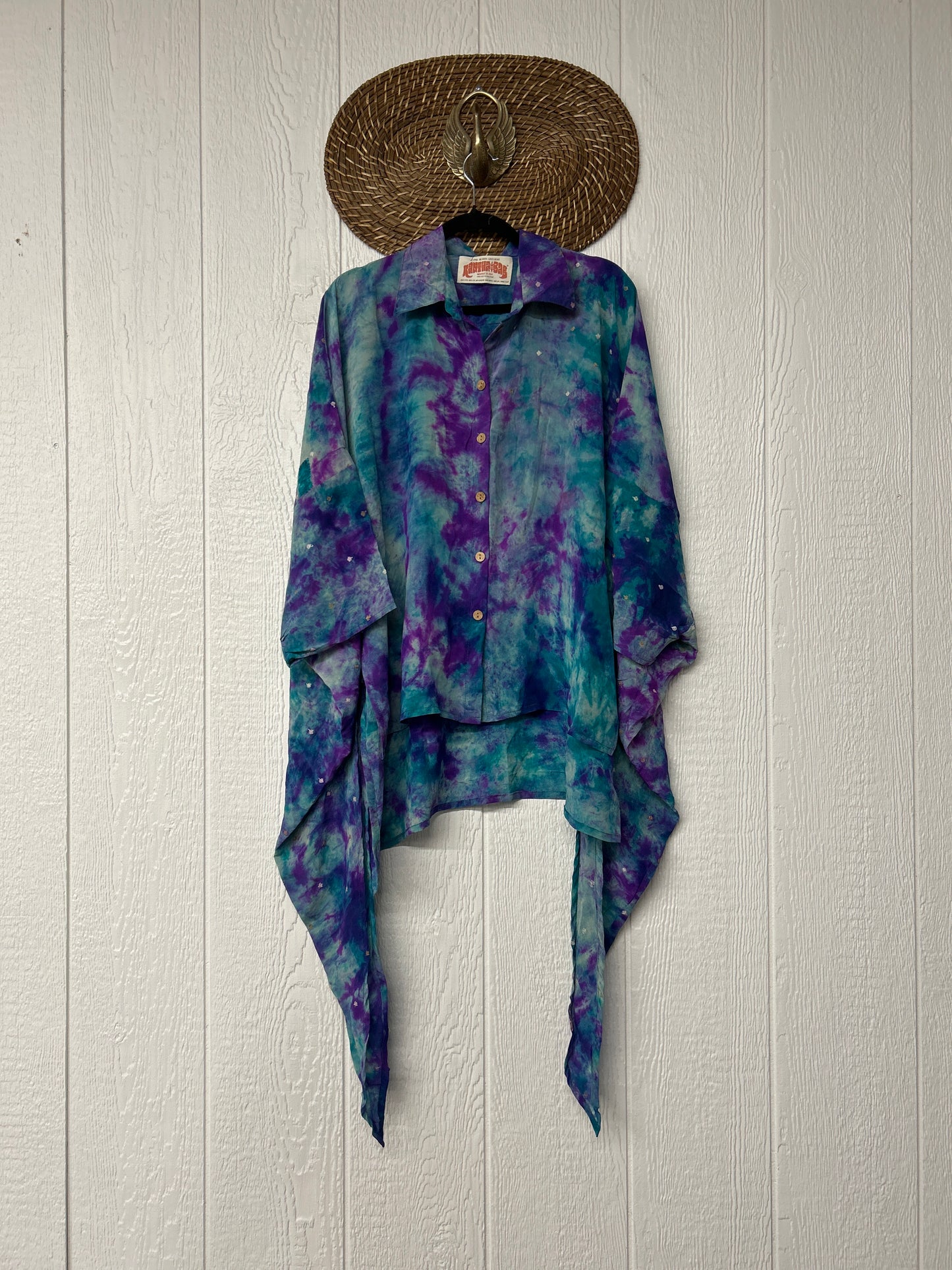 Crepe Sari Summer Nirvana Button Down 0626 061