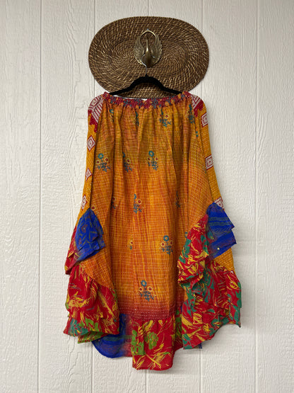 Pareo Kantha Wild Rose Skirt 0426 189