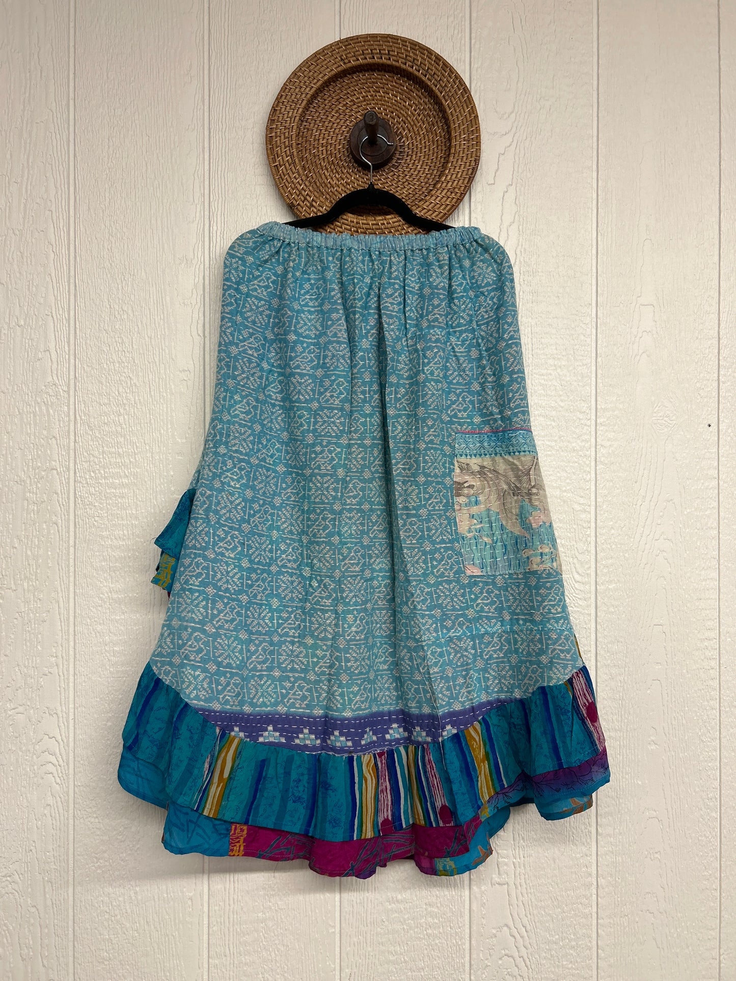 Pareo Kantha Wild Rose Skirt 0426 255