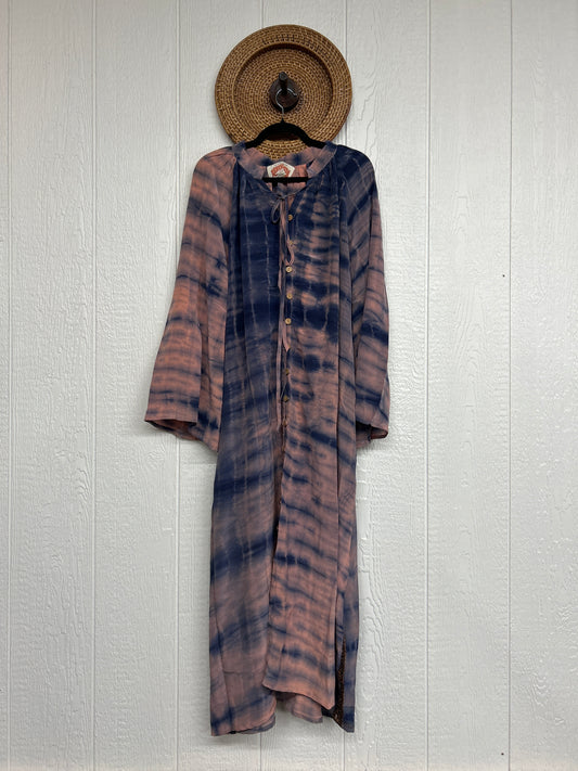 Crepe Sari Woodstock Duster Dress 0226 231