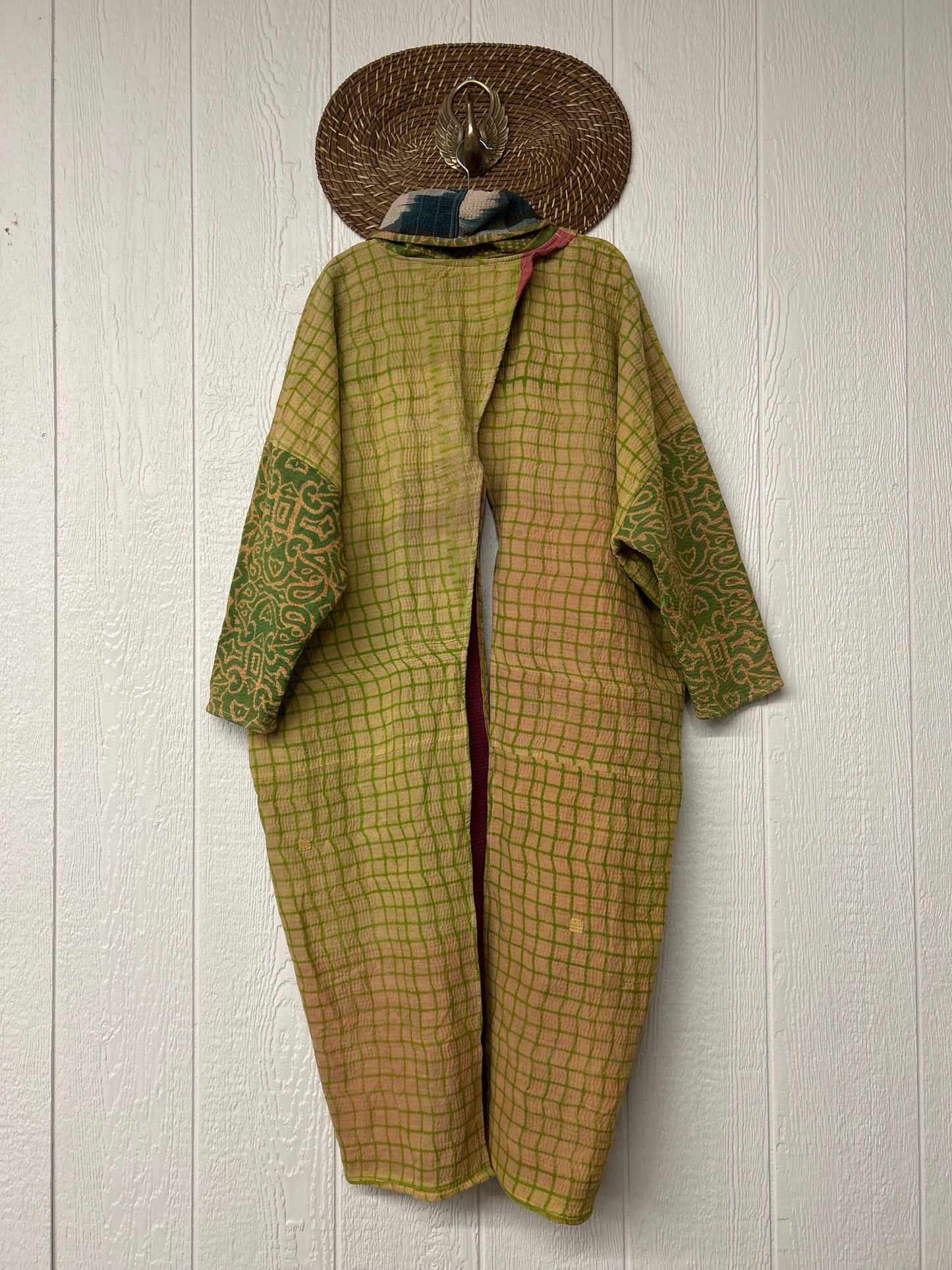 Fine Kantha Cowl Split Pullover 1225 056