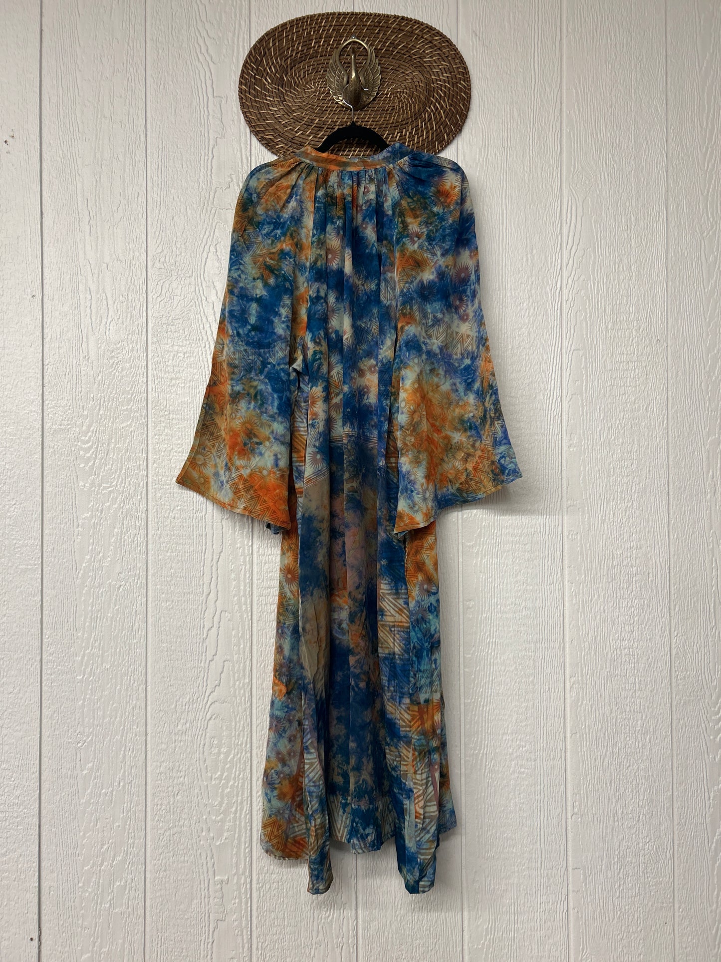 Crepe Sari Woodstock Duster Dress 0226 108