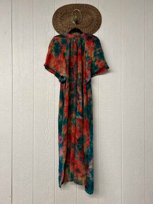 Crepe Sari Summer Woodstock Duster 0626 254