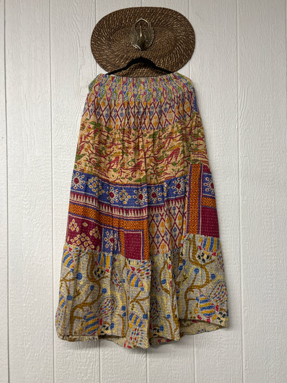 Pareo Kantha Lotus Maxi Skirt 0826 174