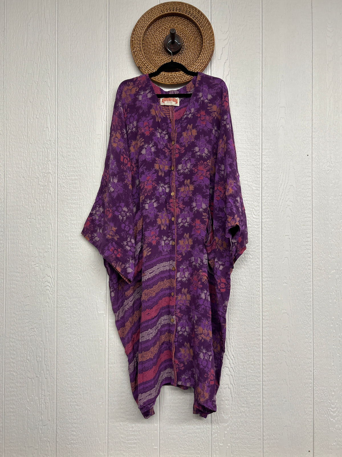 RETAIL Crepe Sari Gaia Duster Dress 0826 163