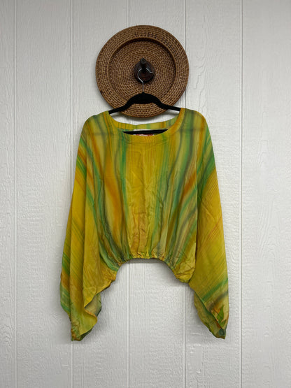 Crepe Sari Luna Crop Top 0126 090