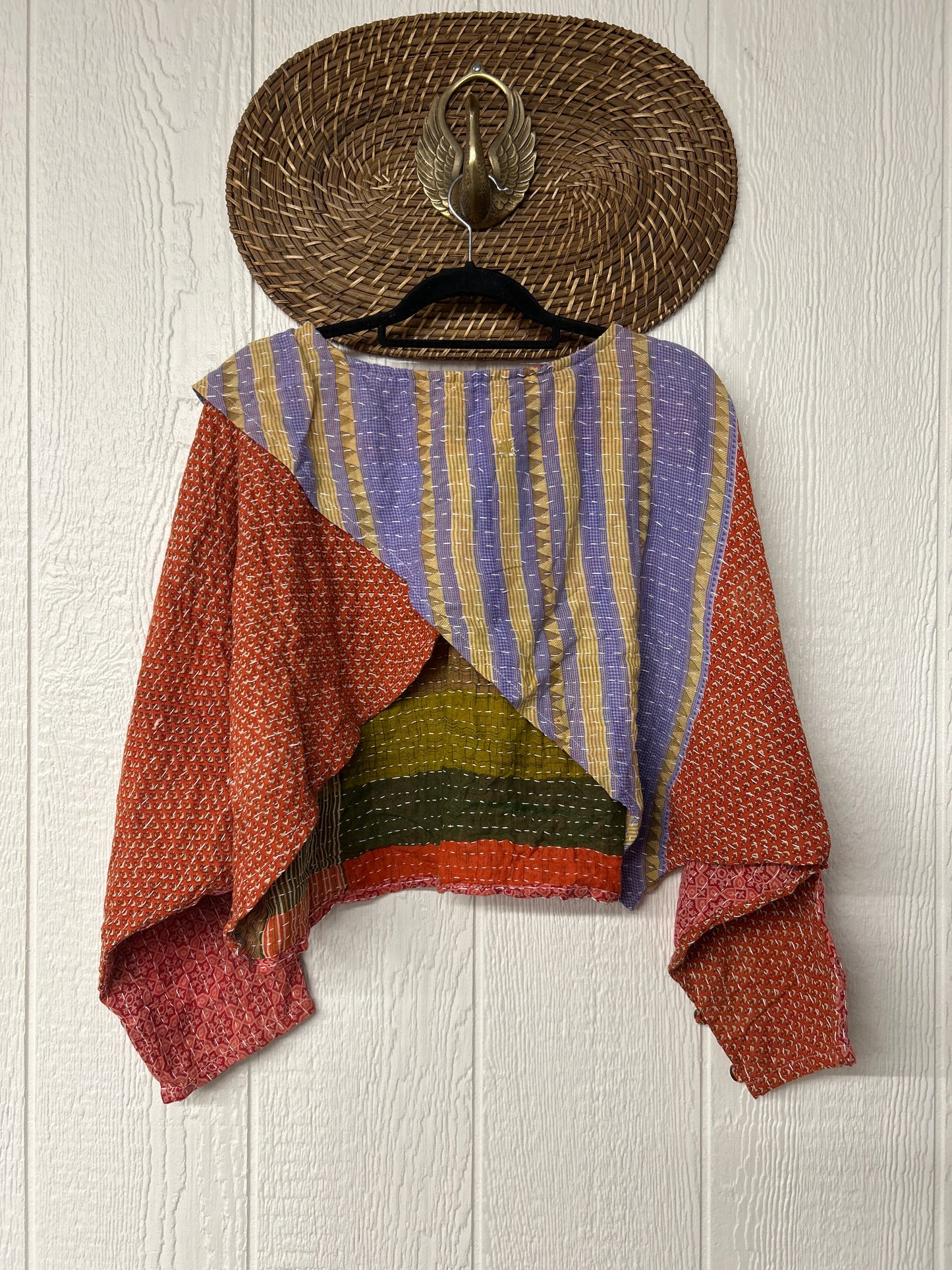 Pareo Kantha In Bloom Cropped Pullover 0326 158