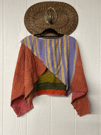 Pareo Kantha In Bloom Cropped Pullover 0326 158