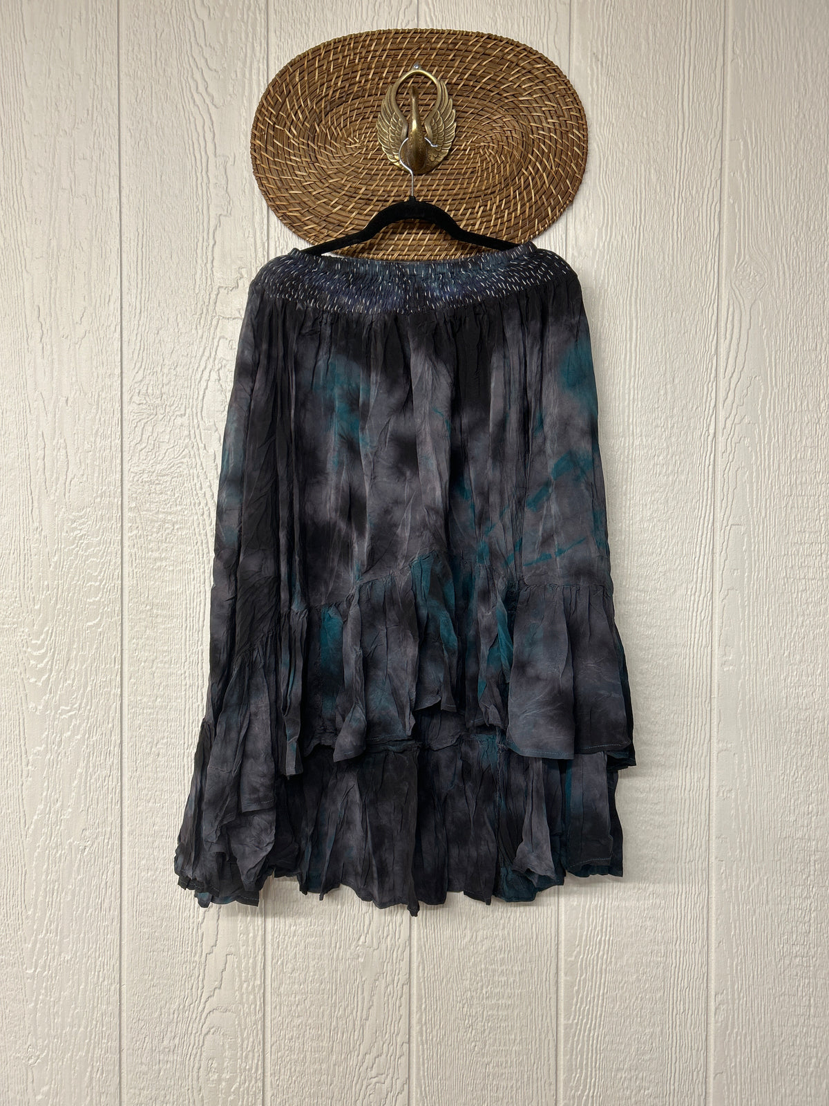 RETAIL Crepe Sari Dahlia Skirt 1026 073