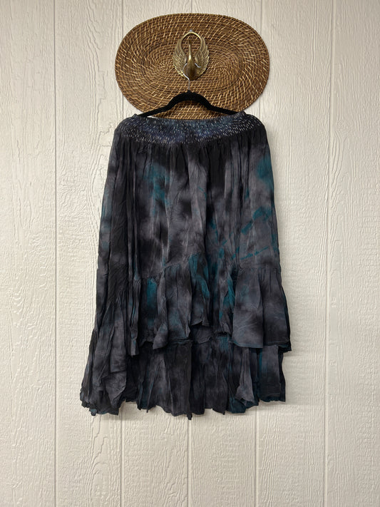 RETAIL Crepe Sari Dahlia Skirt 1026 073