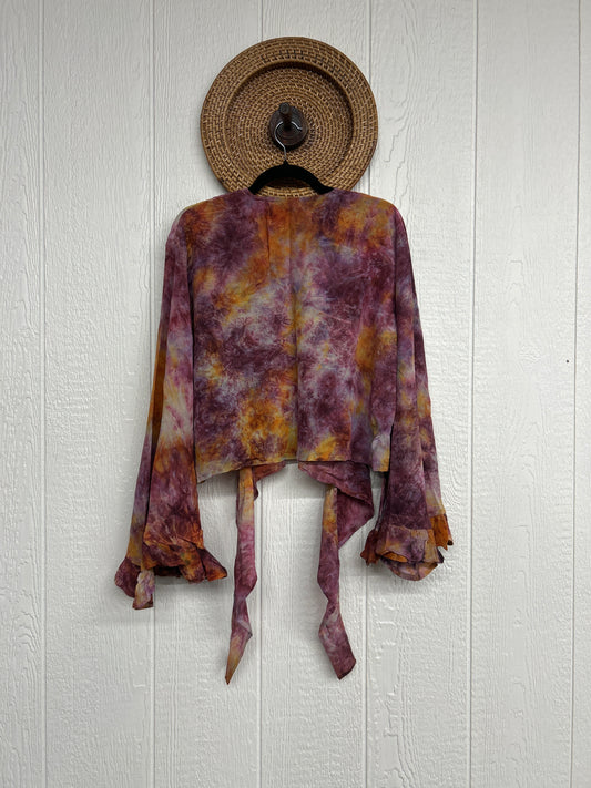 Crepe Sari Zeppelin Crop Shrug 0426 213