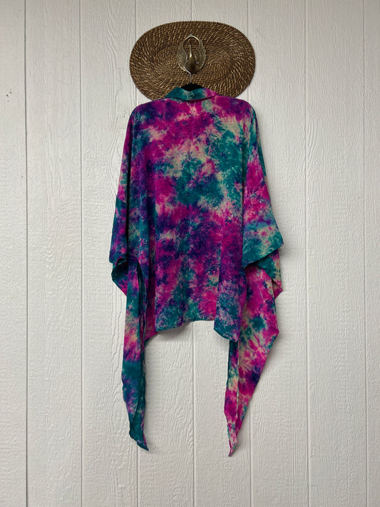 Crepe Sari Summer Nirvana Button Down 0626 076