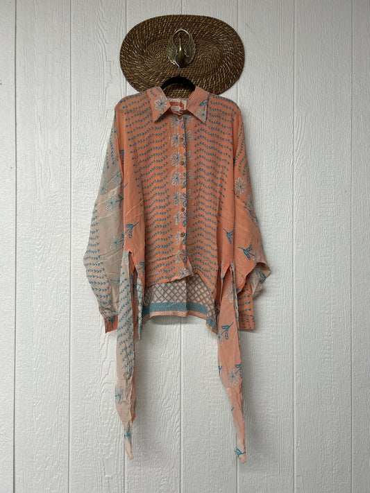 Crepe Sari Nirvana Button Down 1125 034