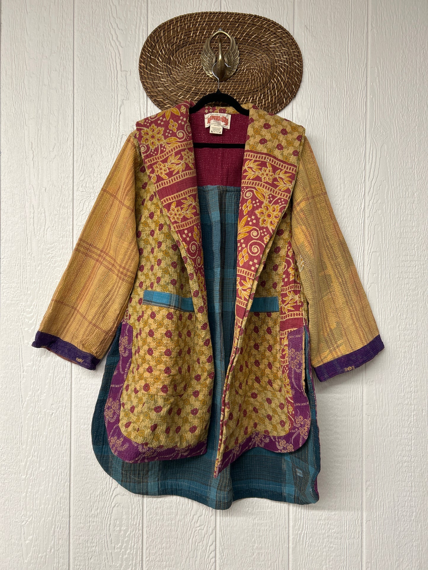 Fine Kantha Drifter Coat 1125 028