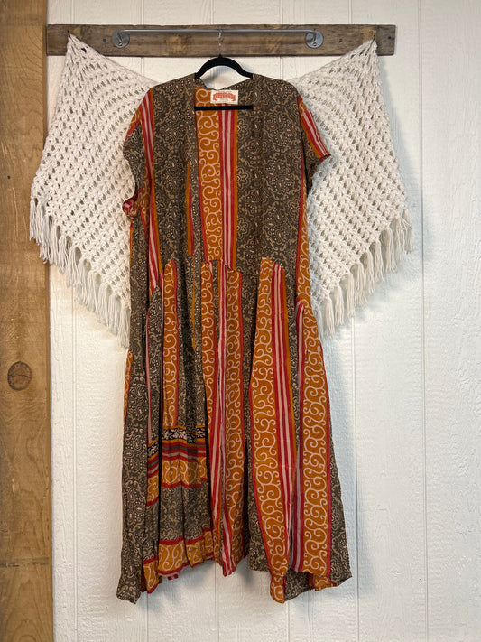 Crepe Sari Summer Evermore Kimono 0726 164