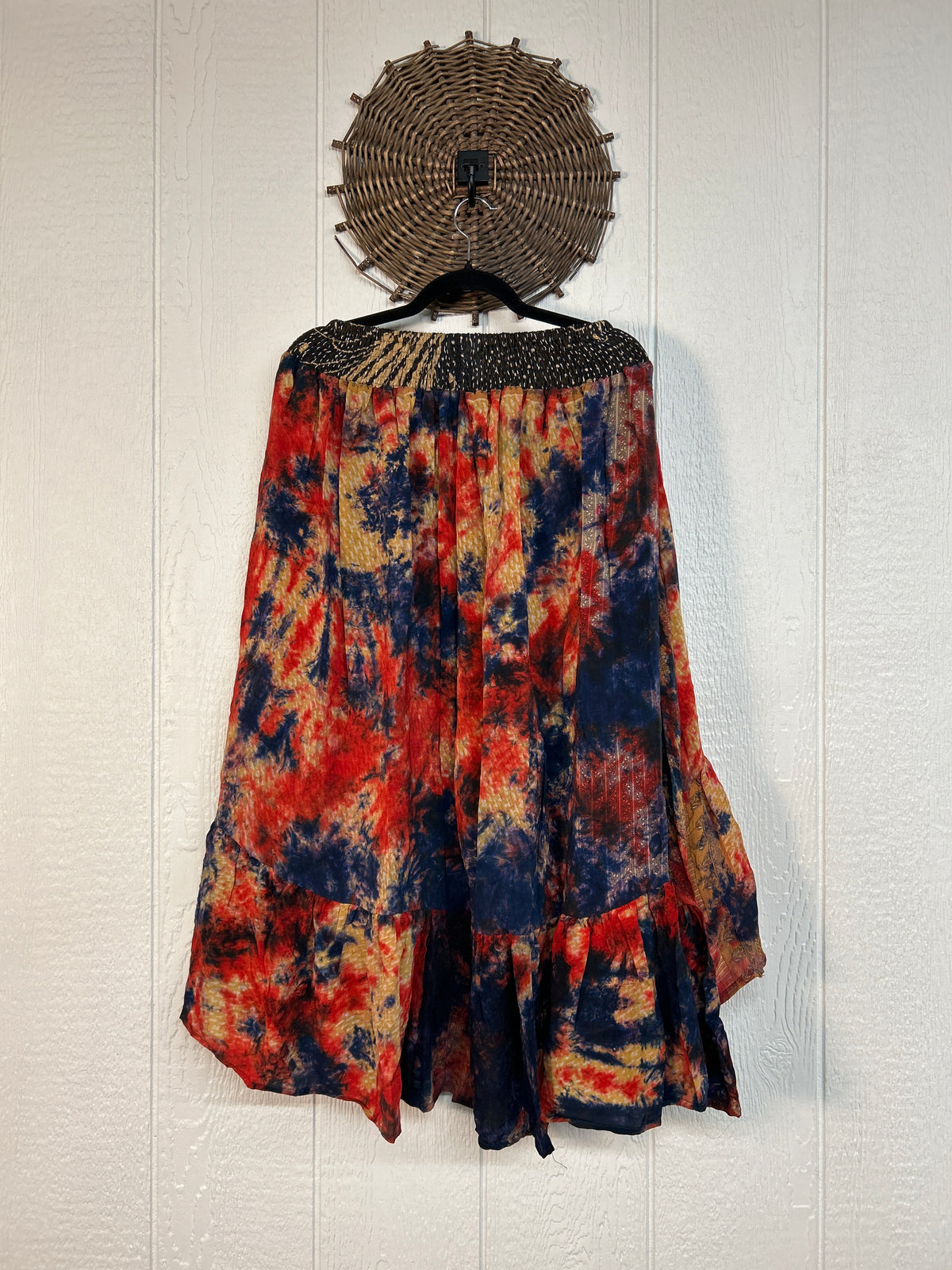 Crepe Sari Dahlia Skirt 1026 155